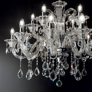 Lampa wisząca Ideallux COLOSSAL 114170 15xE14 kryształowa chrom 95 cm 4 Lampa wisząca Ideallux COLOSSAL 114170 15xE14 kryształowa chrom 95 cm small 4