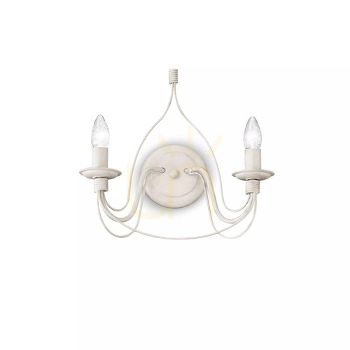 Sprawdź Kinkiet Ideallux CORTE biały 2xE14 40W 028460 ⌀36 cm