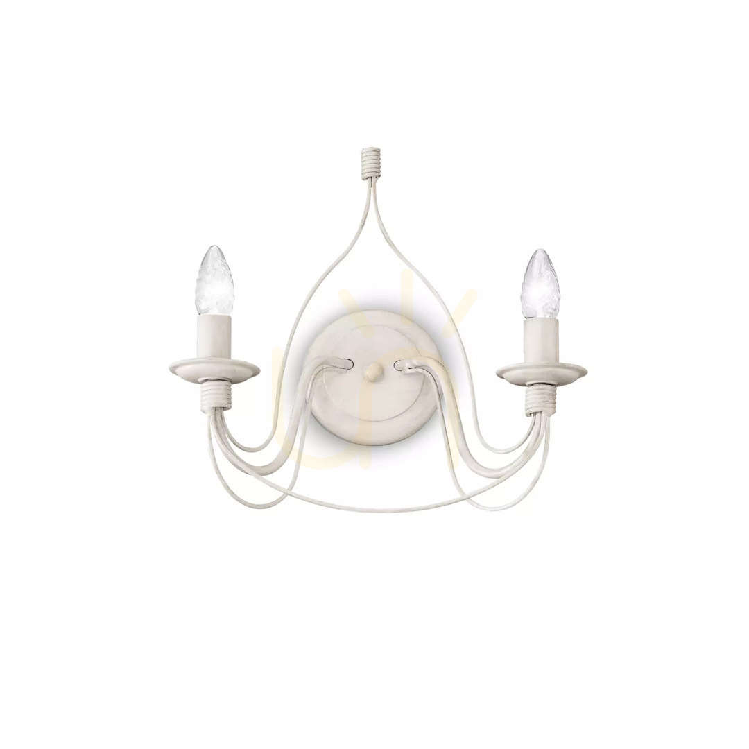 Zobacz Kinkiet Ideallux CORTE biały 2xE14 40W 028460 ⌀36 cm Kinkiet Ideallux CORTE biały 2xE14 40W 028460 ⌀36 cm