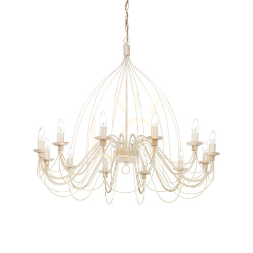 Sprawdź Lampa wisząca Ideallux Corte 097664 biała 12xE14 95 cm