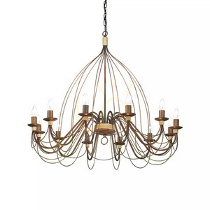 Lampa wisząca Ideallux CORTE 097671 rdzawa 12xE14 Ø95 cm 1 Lampa wisząca Ideallux CORTE 097671 rdzawa 12xE14 Ø95 cm small 1
