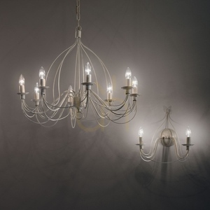 Lampa wisząca Ideallux CORTE 005898 biała 8xE14 80 cm 3 Lampa wisząca Ideallux CORTE 005898 biała 8xE14 80 cm small 3