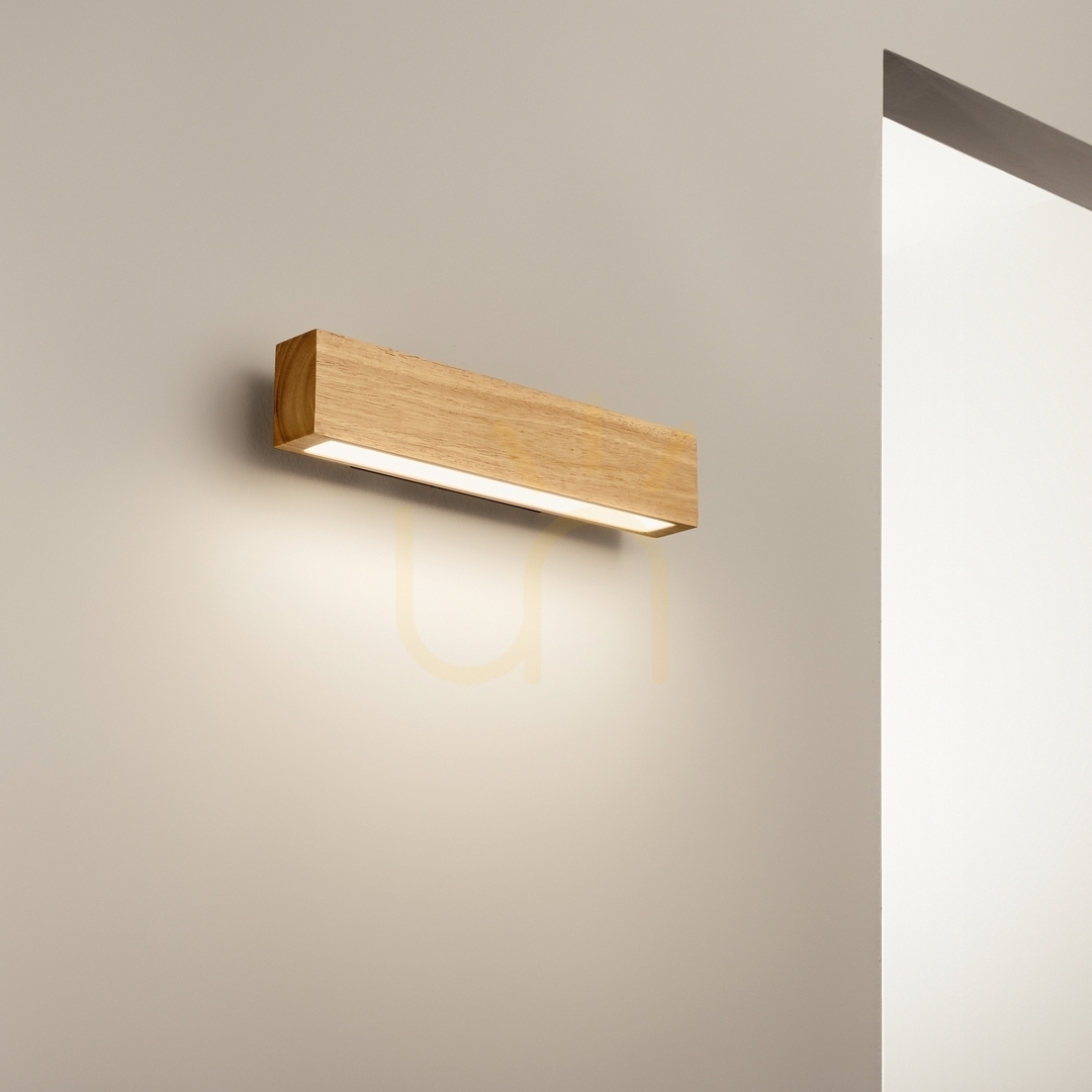 Obejrzyj Kinkiet Ideallux Craft 284477 LED 12W drewniany czarny 40 cm Kinkiet Ideallux Craft 284477 LED 12W drewniany czarny 40 cm
