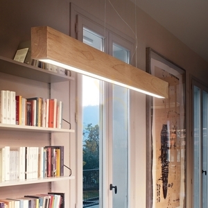 Lampa wisząca Ideallux CRAFT 284460 LED 32W drewniana 110 cm czarna 1 Lampa wisząca Ideallux CRAFT 284460 LED 32W drewniana 110 cm czarna small 1