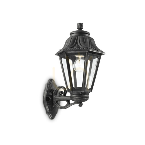 Sprawdź Kinkiet zewnętrzny Ideallux Dafne 101491 czarny E27 IP55 22 cm