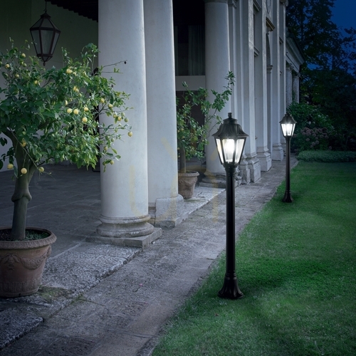 Sprawdź Lampa zewnętrzna stojąca Ideallux DAFNE biała 110 cm E27 IP55 120454