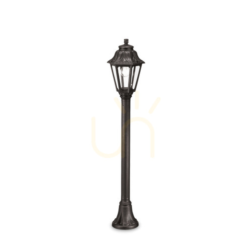 Sprawdź Lampa zewnętrzna stojąca Ideallux DAFNE 101514 czarna E27 IP55 110 cm