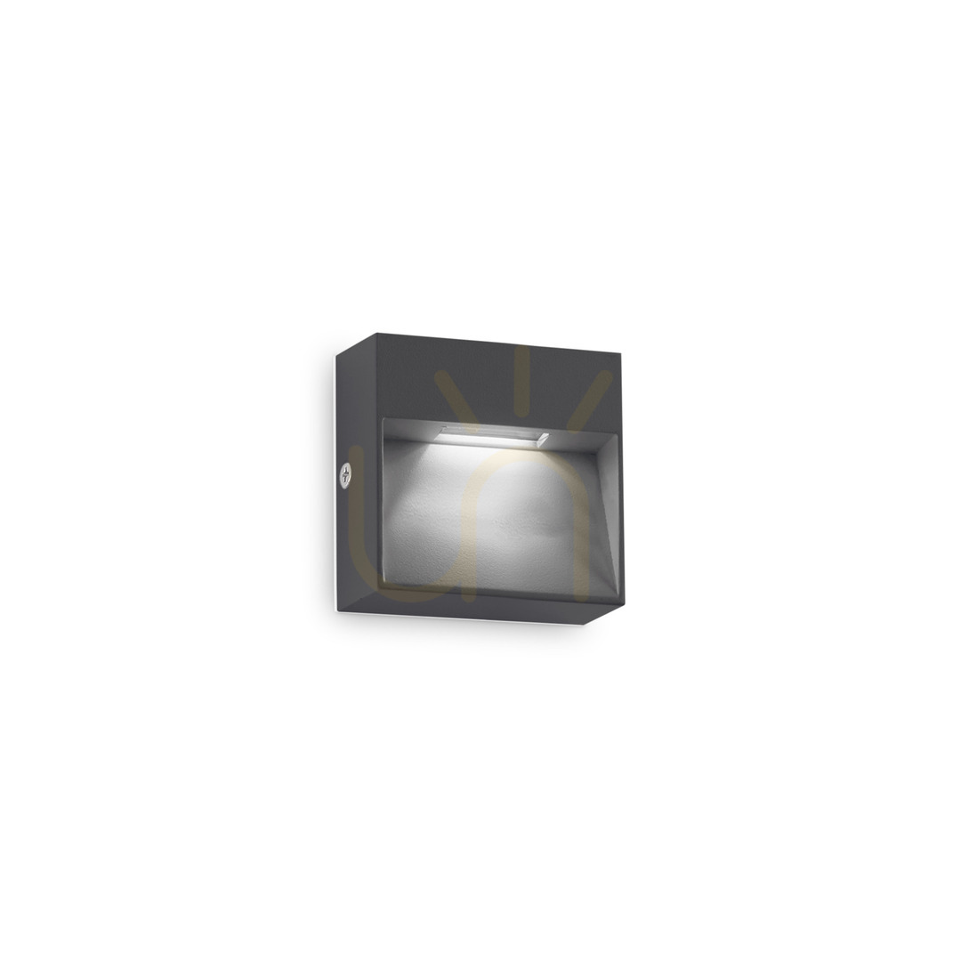 Sprawdź Kinkiet zewnętrzny Ideallux Dedra 316871 LED 1,5W antracyt IP65 10 cm Kinkiet zewnętrzny Ideallux Dedra 316871 LED 1,5W antracyt IP65 10 cm
