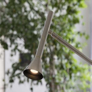 Lampa stojąca Ideallux Diesis 285337 LED 4,5W nikiel 151 cm small 4
