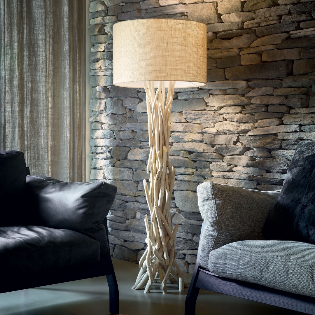 Obejrzyj Lampa stojąca Ideallux Driftwood 148939 drewniana E27 55 cm Lampa stojąca Ideallux Driftwood 148939 drewniana E27 55 cm