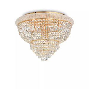 Plafon kryształowy Ideallux Dubai 243566 chrom E14 24x28W 78 cm small 2