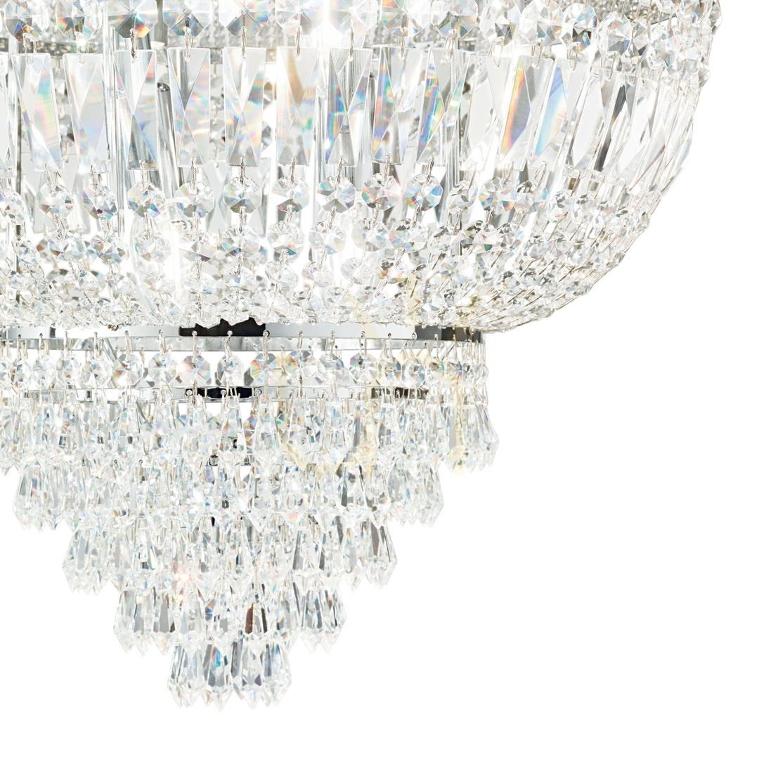 Wyświetl Plafon kryształowy Ideallux Dubai 207186 chrom 6xE14 52 cm Plafon kryształowy Ideallux Dubai 207186 chrom 6xE14 52 cm