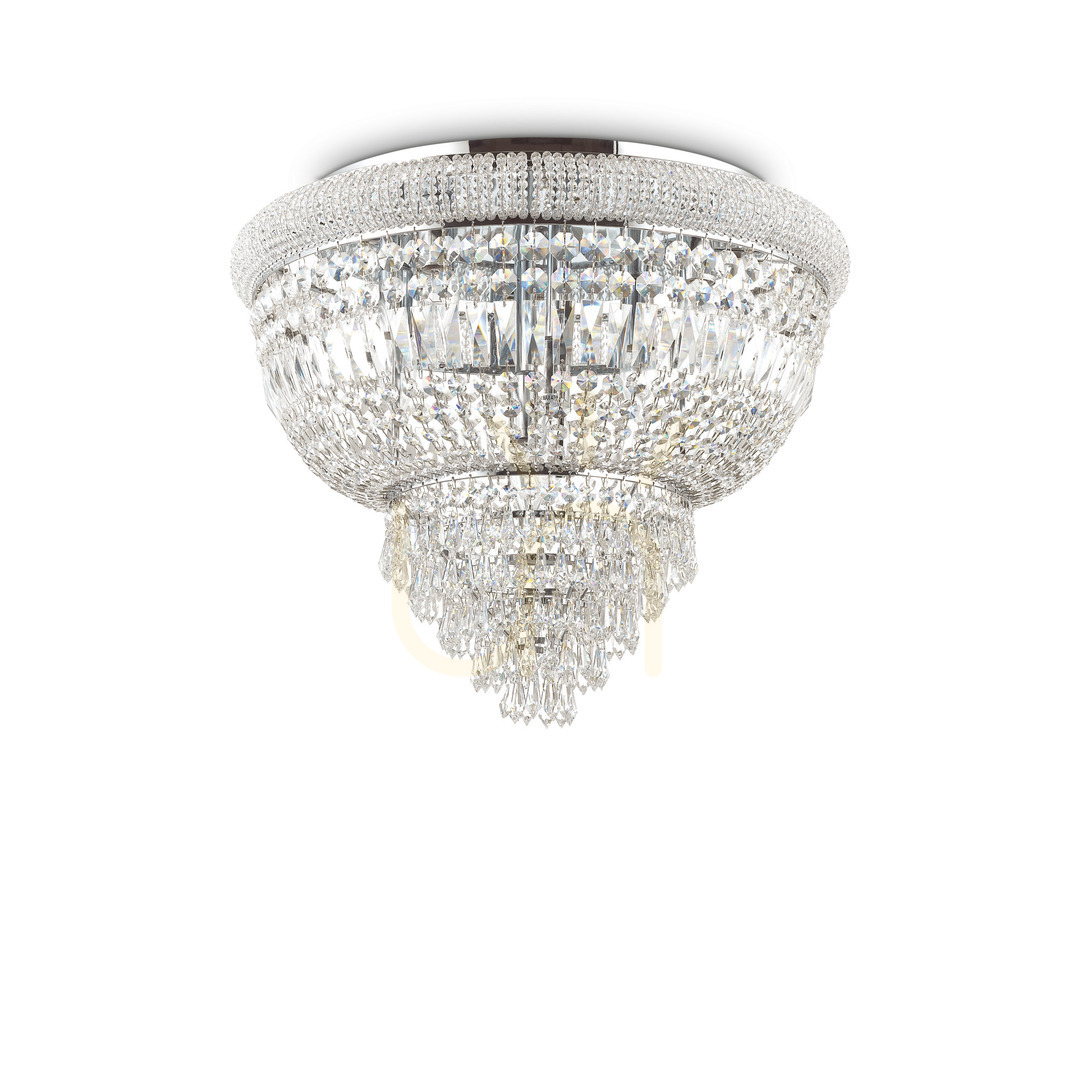 Sprawdź Plafon kryształowy Ideallux Dubai 207186 chrom 6xE14 52 cm Plafon kryształowy Ideallux Dubai 207186 chrom 6xE14 52 cm