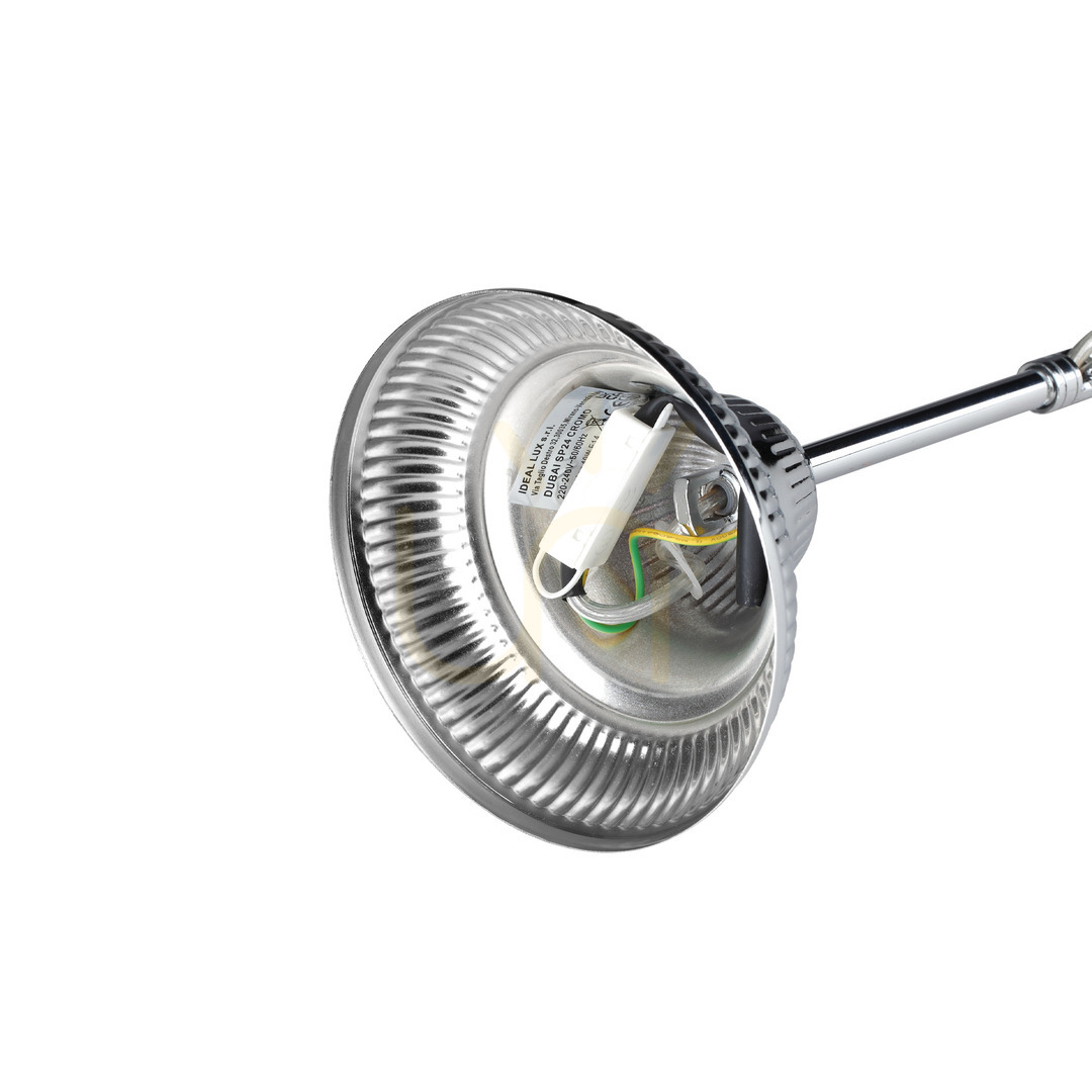 Obejrzyj Lampa wisząca Ideallux Dubai 215969 chrom kryształ 10xE14 52 cm Lampa wisząca Ideallux Dubai 215969 chrom kryształ 10xE14 52 cm
