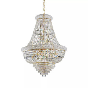 Lampa wisząca Ideallux Dubai 243528 mosiądz kryształ 24xE14 80 cm small 1