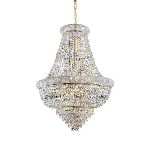 Sprawdź Lampa wisząca Ideallux Dubai 243528 mosiądz kryształ 24xE14 80 cm