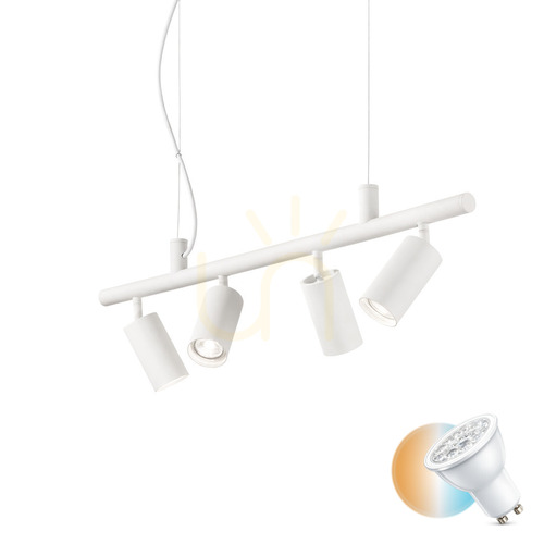Sprawdź Lampa wisząca Ideallux Dynamite 231372 biała 4xGU10 76 cm