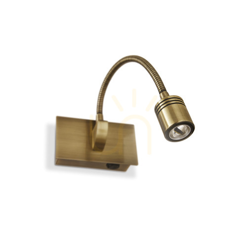 Sprawdź Kinkiet LED Ideallux Dynamo 121352 mosiężny 3,5W 11,5 cm