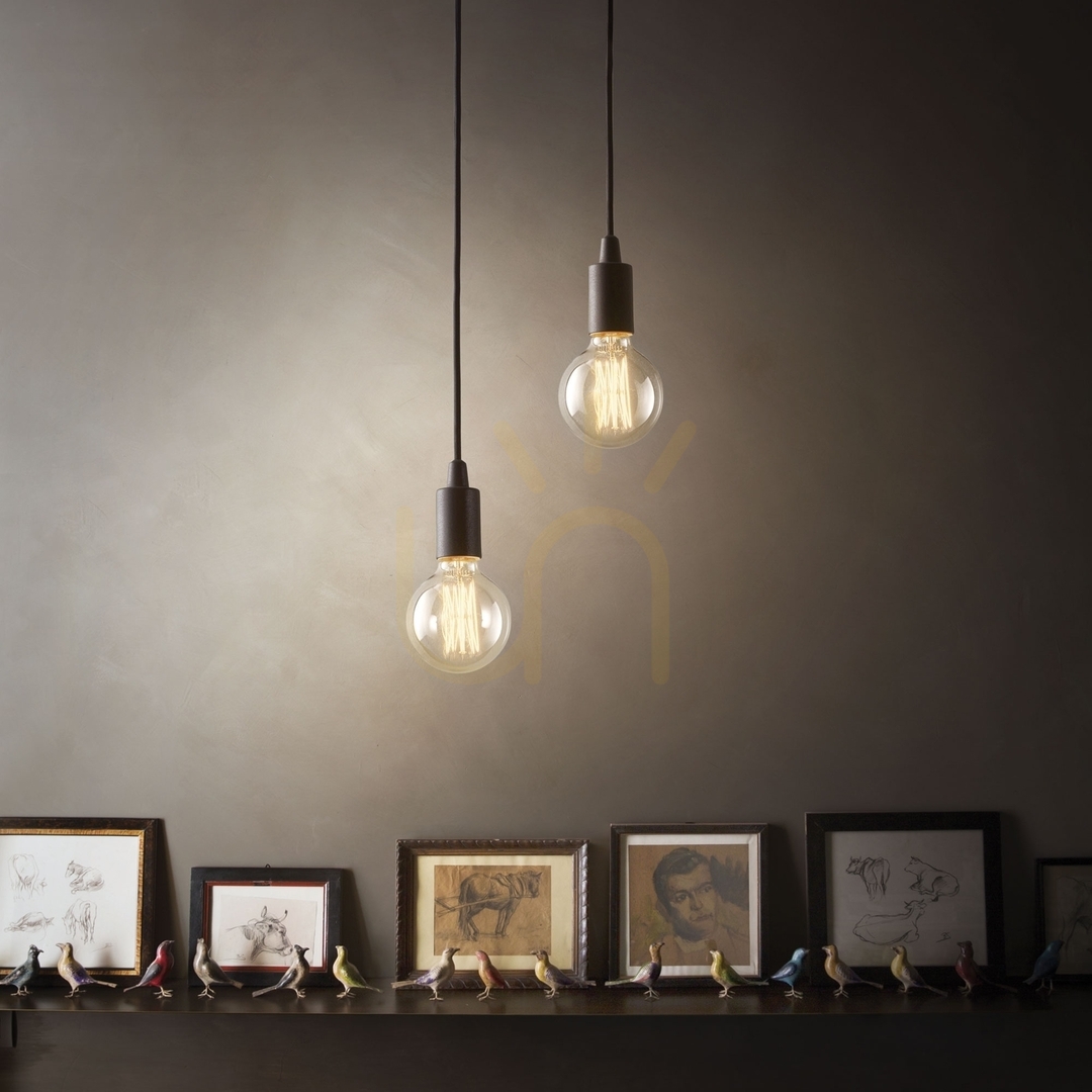 Zobacz Lampa wisząca Ideallux Edison biała E27 1x42W 12,5 cm 113302 Lampa wisząca Ideallux Edison biała E27 1x42W 12,5 cm 113302