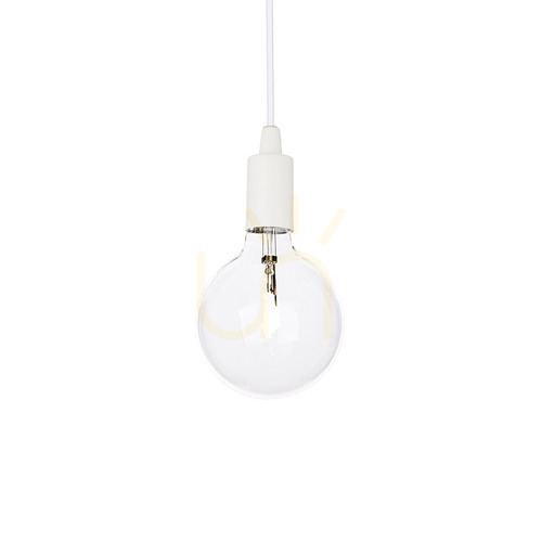 Sprawdź Lampa wisząca Ideallux Edison biała E27 1x42W 12,5 cm 113302