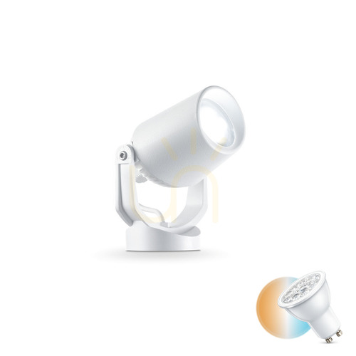 Sprawdź Reflektor ogrodowy wbijany Ideallux ELIO 120218 biały GU10 IP66 12,5 cm
