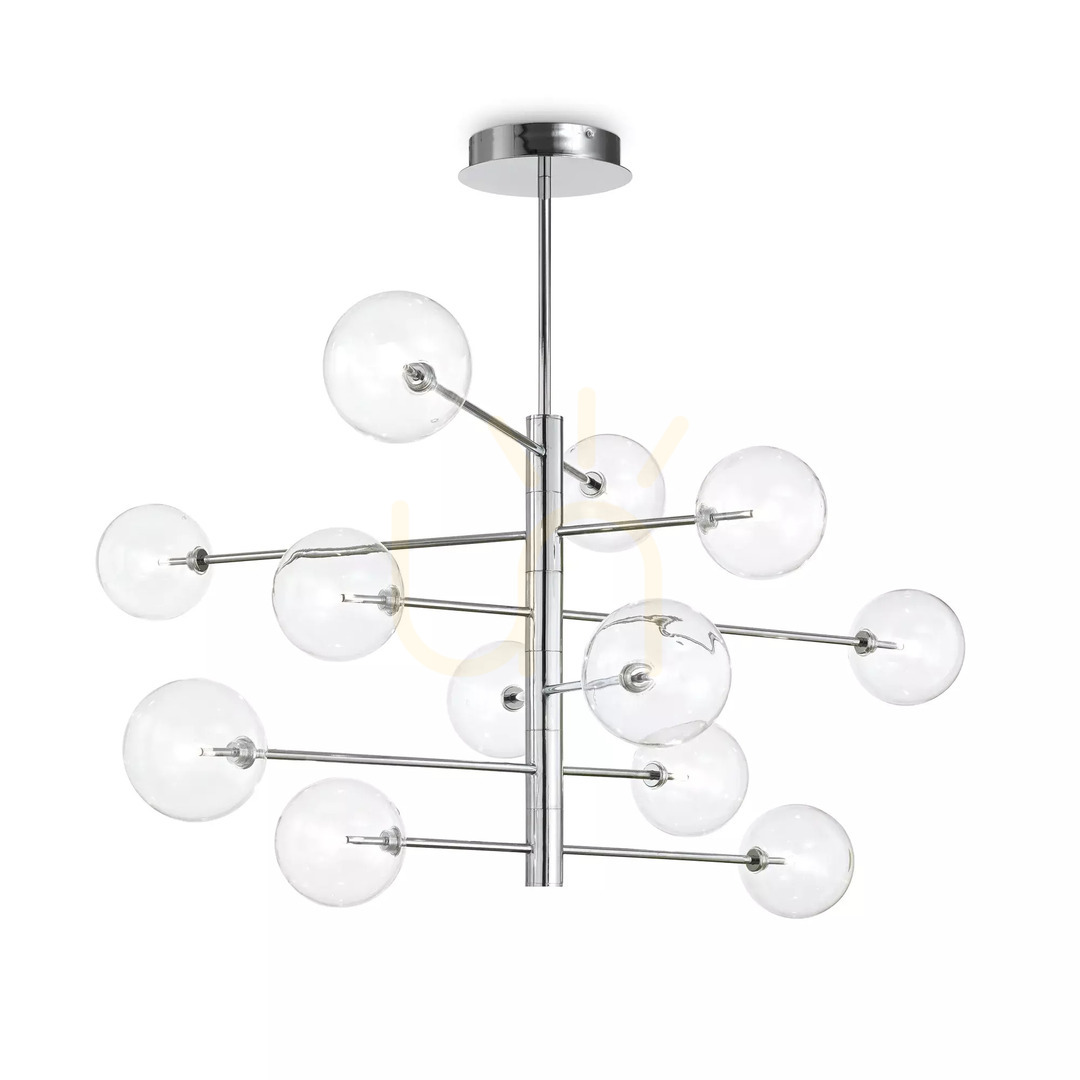 Obejrzyj Lampa wisząca Ideallux Equinoxe 200125 mosiężna 12xG4 128,1 cm Lampa wisząca Ideallux Equinoxe 200125 mosiężna 12xG4 128,1 cm