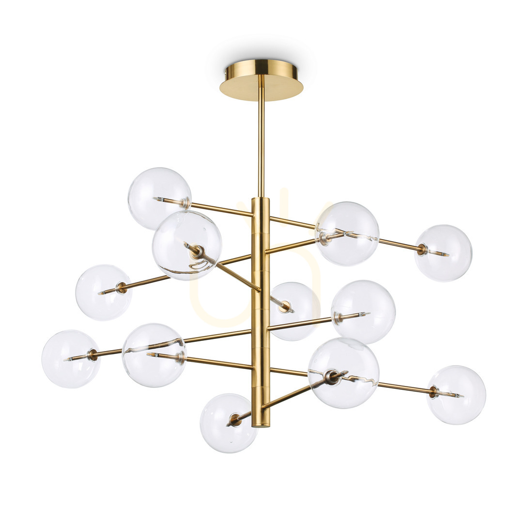 Sprawdź Lampa wisząca Ideallux Equinoxe 200125 mosiężna 12xG4 128,1 cm Lampa wisząca Ideallux Equinoxe 200125 mosiężna 12xG4 128,1 cm