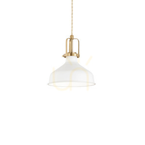 Lampa wisząca Ideallux ERIS 238104 biała E27 1x42W 21 cm small 0