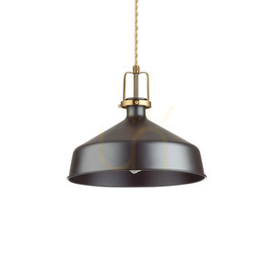 Lampa wisząca Ideallux ERIS 249063 czarna E27 1x42W 33 cm small 0