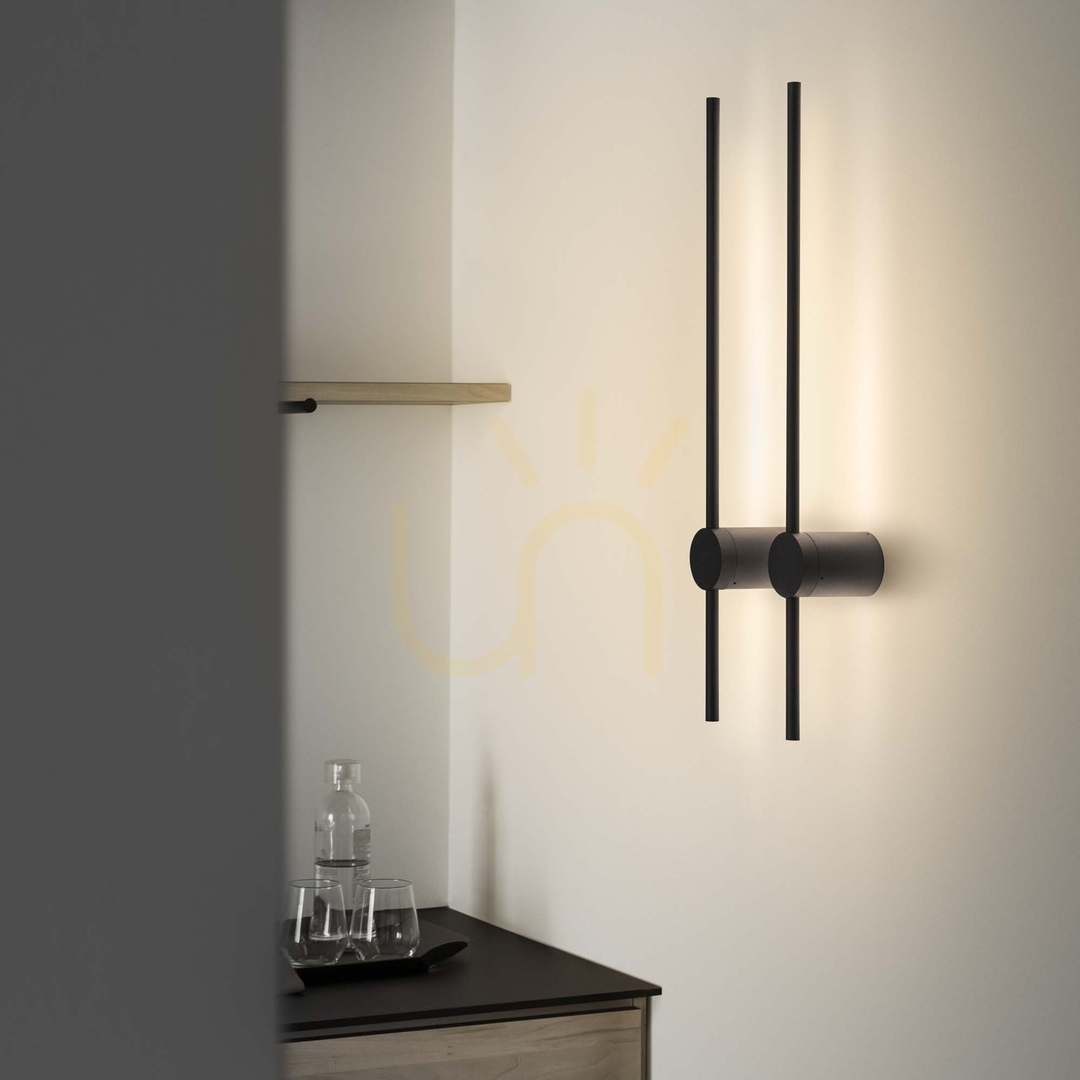 Obejrzyj Kinkiet LED Ideallux Essence 265643 czarny 12W 3000K 75 cm Kinkiet LED Ideallux Essence 265643 czarny 12W 3000K 75 cm