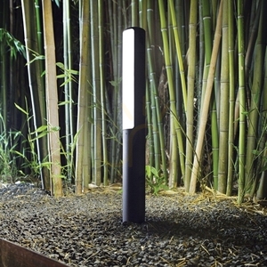 Lampa zewnętrzna stojąca Ideallux Etere 269160 brązowa 9,5W IP44 3000K 60,5 cm small 1