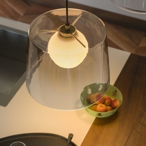 Lampa wisząca Ideallux Fade 271316 bursztynowa G9 1x15W 27 cm small 2