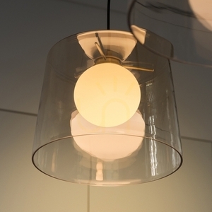 Lampa wisząca Ideallux Fade 271316 bursztynowa G9 1x15W 27 cm small 3
