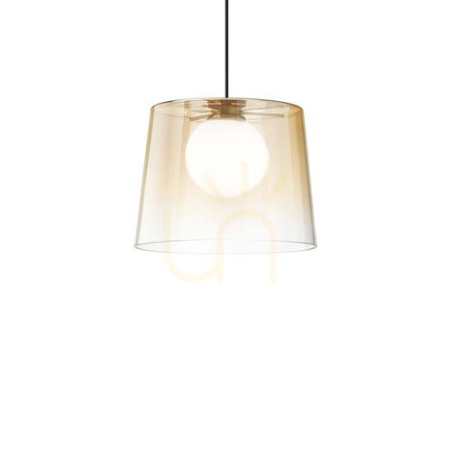 Sprawdź Lampa wisząca Ideallux Fade 271316 bursztynowa G9 1x15W 27 cm