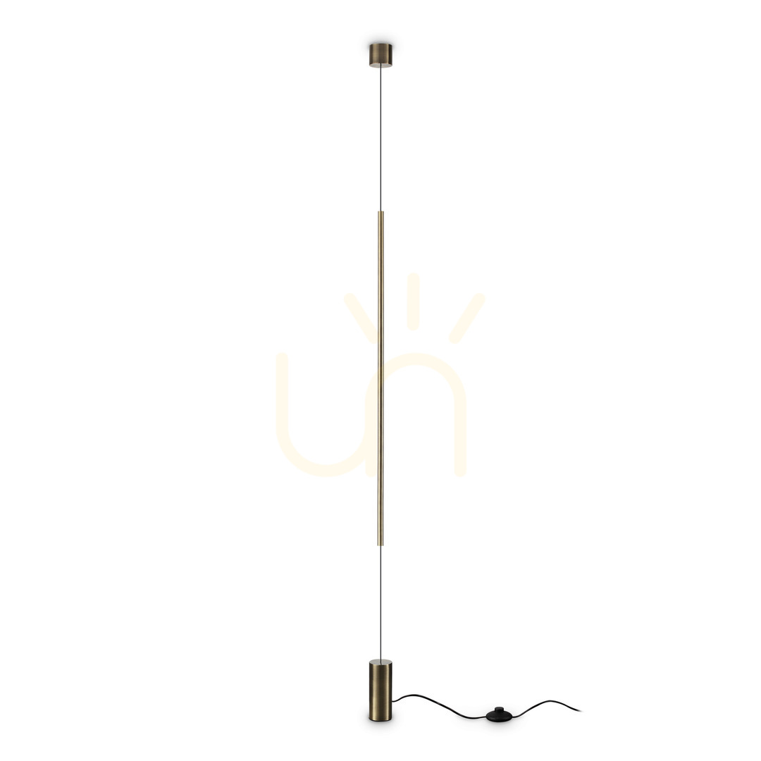 Sprawdź Kinkiet LED Ideallux ESSENCE 301075 mosiężny 16,5W 3000K ⌀6 cm Kinkiet LED Ideallux ESSENCE 301075 mosiężny 16,5W 3000K ⌀6 cm