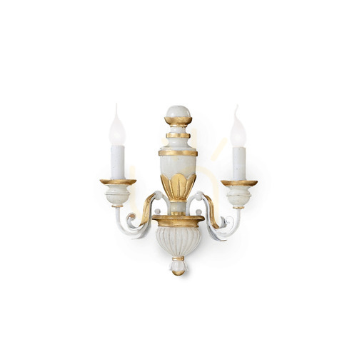 Sprawdź Kinkiet Ideallux FIRENZE biały 2xE14 012902 33 cm