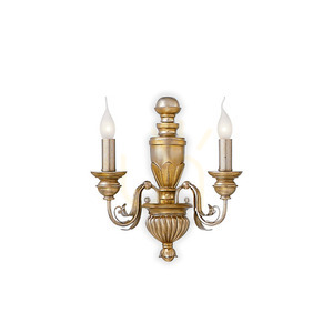 Kinkiet Ideallux FIRENZE 020846 złoty 2xE14 33 cm 0 Kinkiet Ideallux FIRENZE 020846 złoty 2xE14 33 cm small 0
