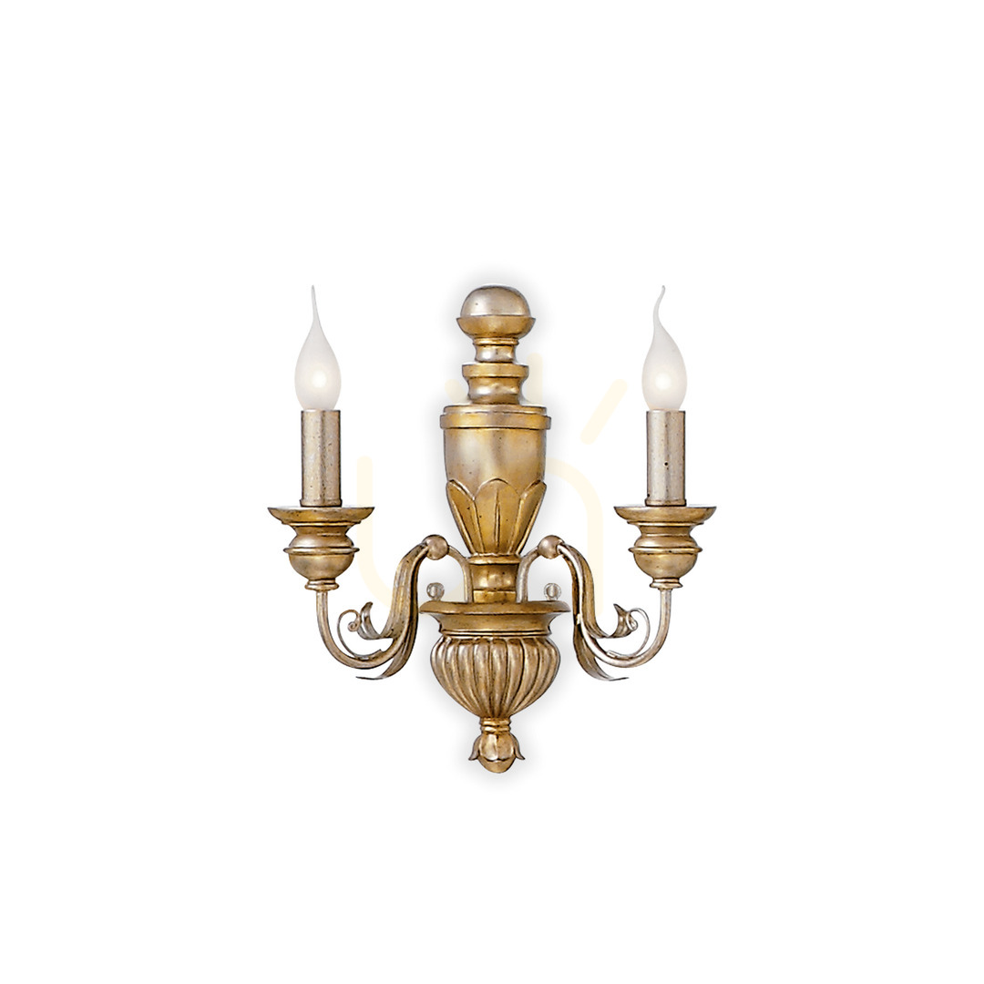 Sprawdź Kinkiet Ideallux FIRENZE 020846 złoty 2xE14 33 cm Kinkiet Ideallux FIRENZE 020846 złoty 2xE14 33 cm