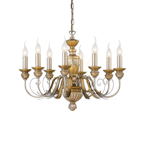 Sprawdź Lampa wisząca Ideallux FIRENZE 020839 złota 8xE14 64 cm