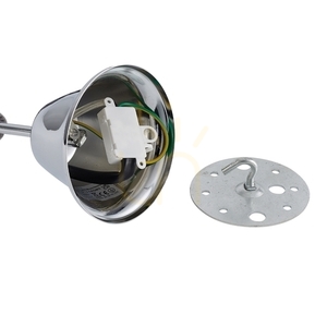 Lampa wisząca Ideallux Florian 035611 złota 12xE14 72 cm kryształowa small 4