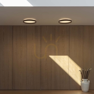 Plafon zewnętrzny Ideallux FLY 306599 czarny LED 26W 3000K 45 cm IP40 small 2