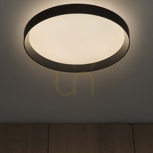 Plafon zewnętrzny Ideallux FLY 306599 czarny LED 26W 3000K 45 cm IP40 small 3