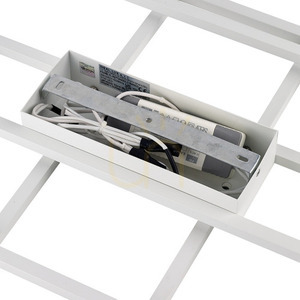Plafon LED Ideallux Frame 270661 czarny 33W 3000K 62,5 cm small 3