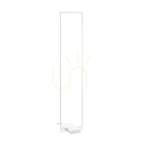 Sprawdź Lampa stojąca Ideallux Frame 299624 biała LED 30W 3000K 150,5 cm