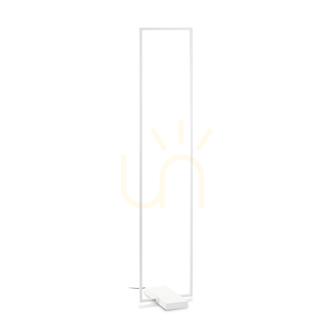 Sprawdź Lampa stojąca Ideallux Frame 299624 biała LED 30W 3000K 150,5 cm Lampa stojąca Ideallux Frame 299624 biała LED 30W 3000K 150,5 cm
