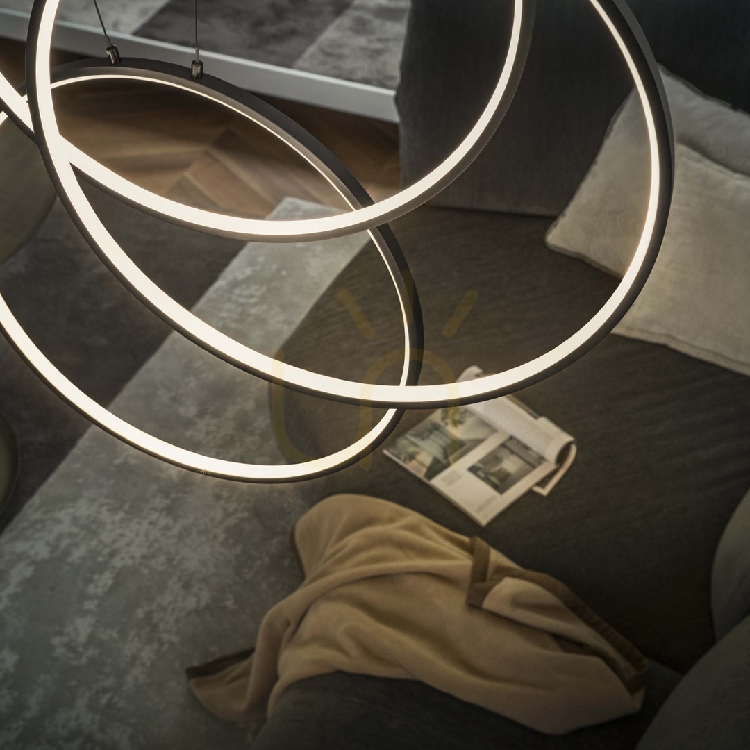 Obejrzyj Lampa wisząca Ideallux Frame biała LED 82W 3000K 68,5 cm 269351 Lampa wisząca Ideallux Frame biała LED 82W 3000K 68,5 cm 269351