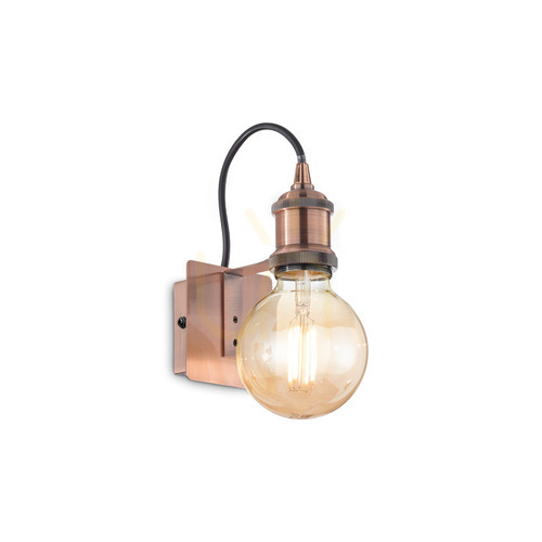 Sprawdź Kinkiet Ideallux FRIDA 163338 miedziany E27 1x60W loftowy Ø9 cm