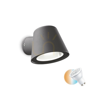 Kinkiet zewnętrzny Ideallux GAS 091525 antracyt GU10 IP43 11,5 cm 0 Kinkiet zewnętrzny Ideallux GAS 091525 antracyt GU10 IP43 11,5 cm small 0
