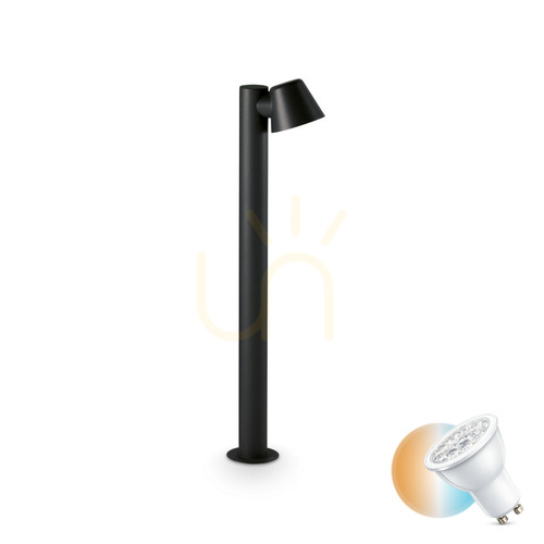 Sprawdź Lampa zewnętrzna stojąca Ideallux GAS 322421 czarna GU10 IP43 80 cm