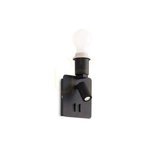 Kinkiet Ideallux GEA 239545 czarny 2x3W LED metalowy ⌀11,5 cm small 0